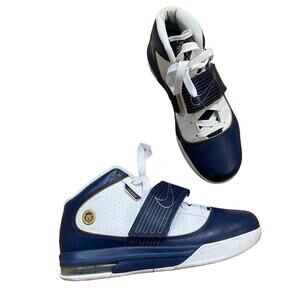 Nike Air Max Lebron Zoom Soldier 4 Sneakers Blue 407707-401 Men's 9.5 RARE
